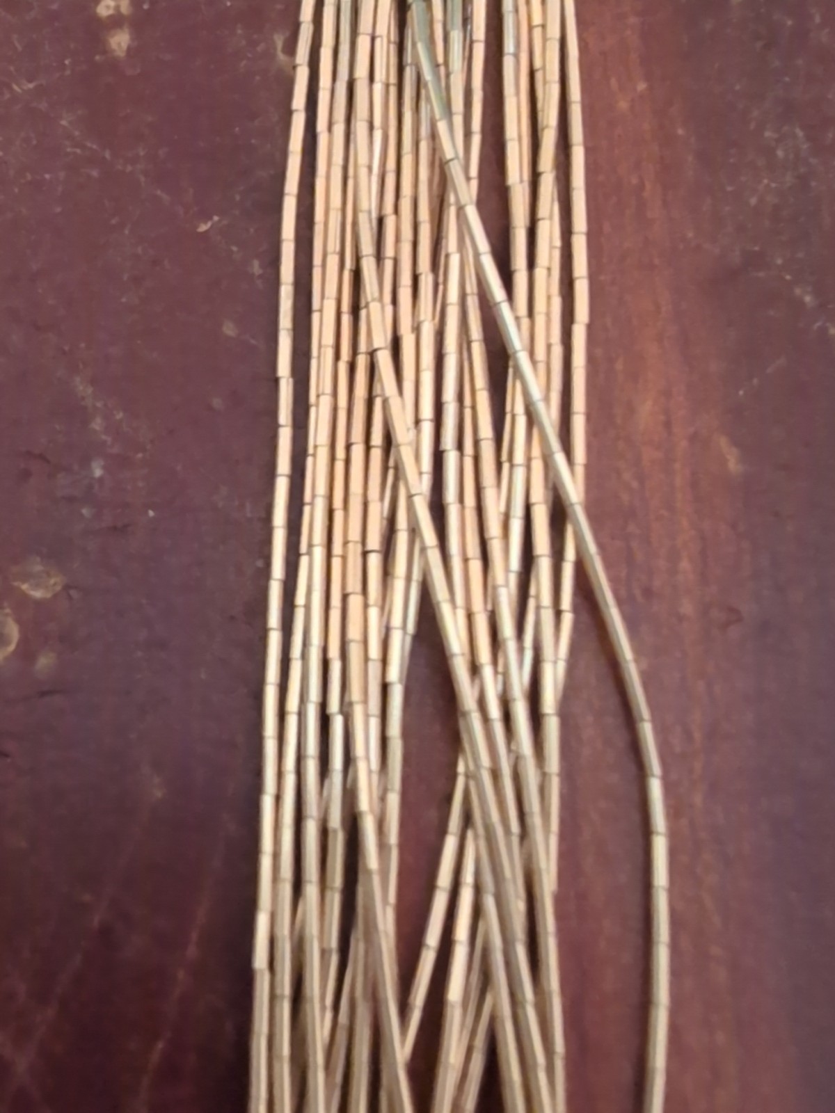 Vintage Navajo Liquid 1/20 12K GF 20 Strands Chain Necklace 30 In Long