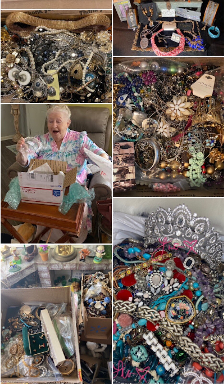 Vintage|Designer|Estate “UNSORTED” Jewelry: 6lbs-8lbs+ Crown! •All Wear •Tangled