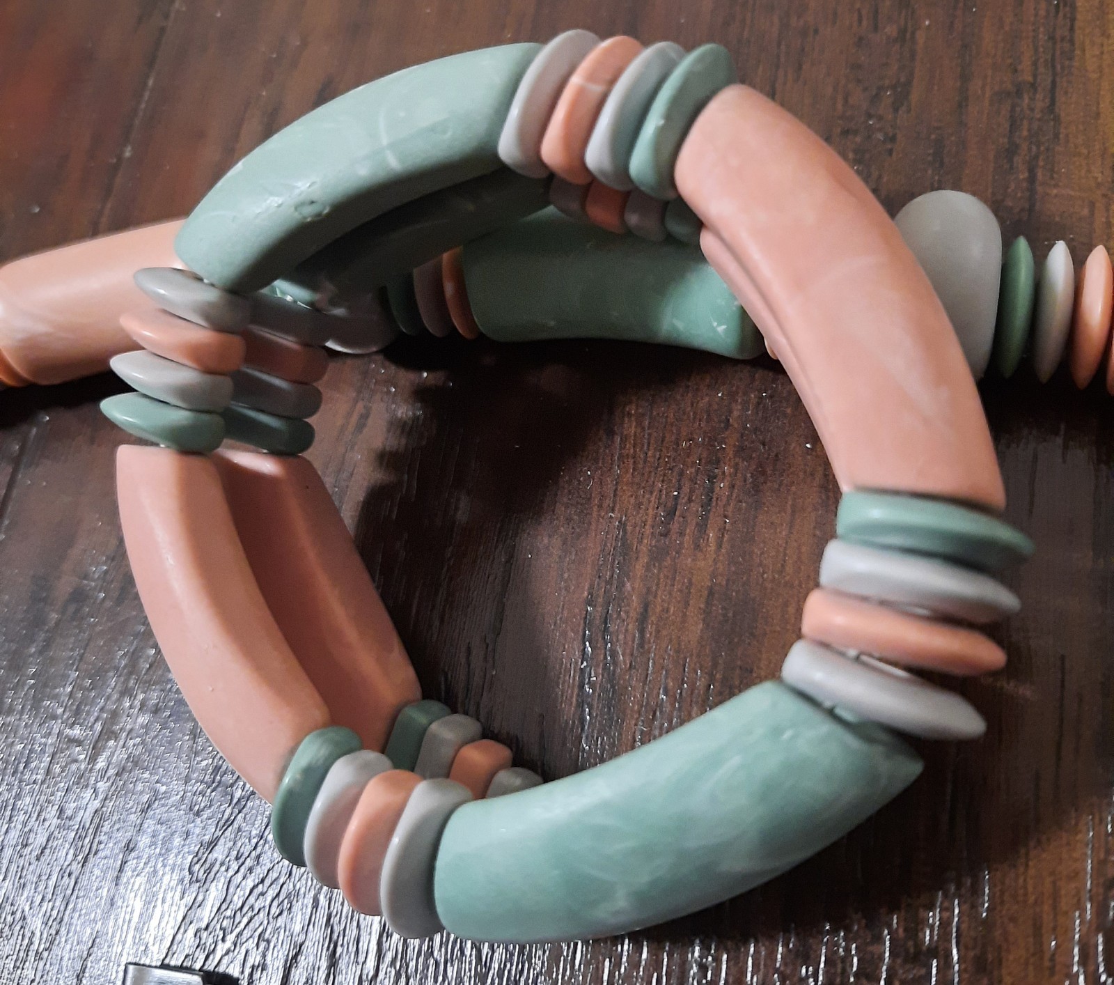 Vintage Avon Sun Bleached Colors Collection Necklace And Bracelet~Excellent Cond