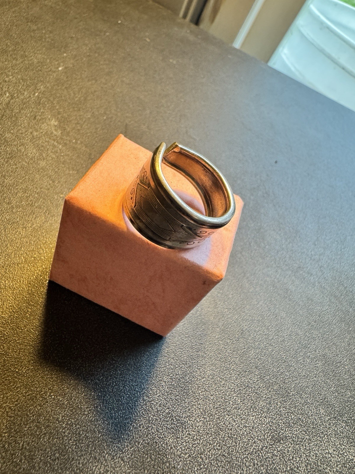 Vintage Open Spoon Ring Size 7.5 Beautiful Craftsmanship Great For Any Occasion