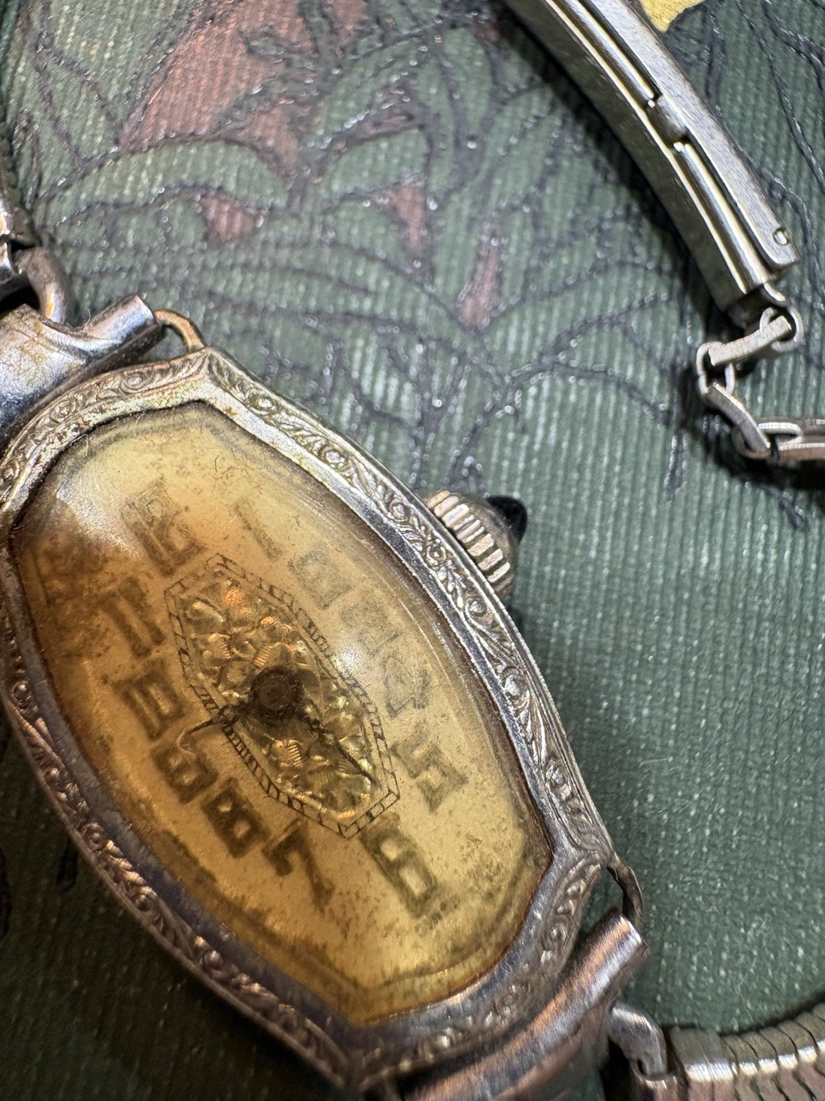 Antique ART DECO Ladies Wrist Watch FONTAIN WATCH CO. non Working