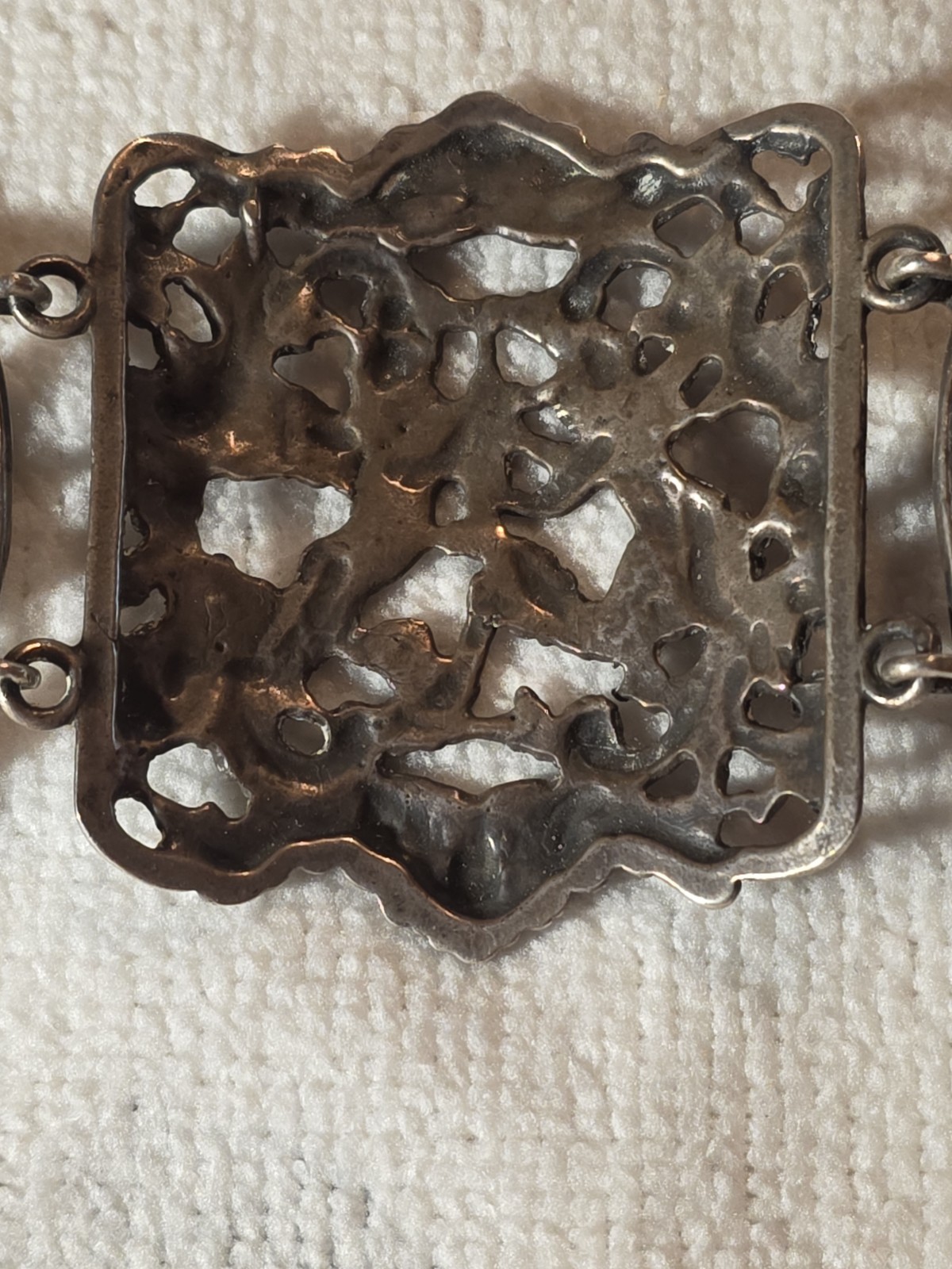 Vintage Cini Sterling 925 Cherub & Lion Bracelet Italian Renaissance Revival