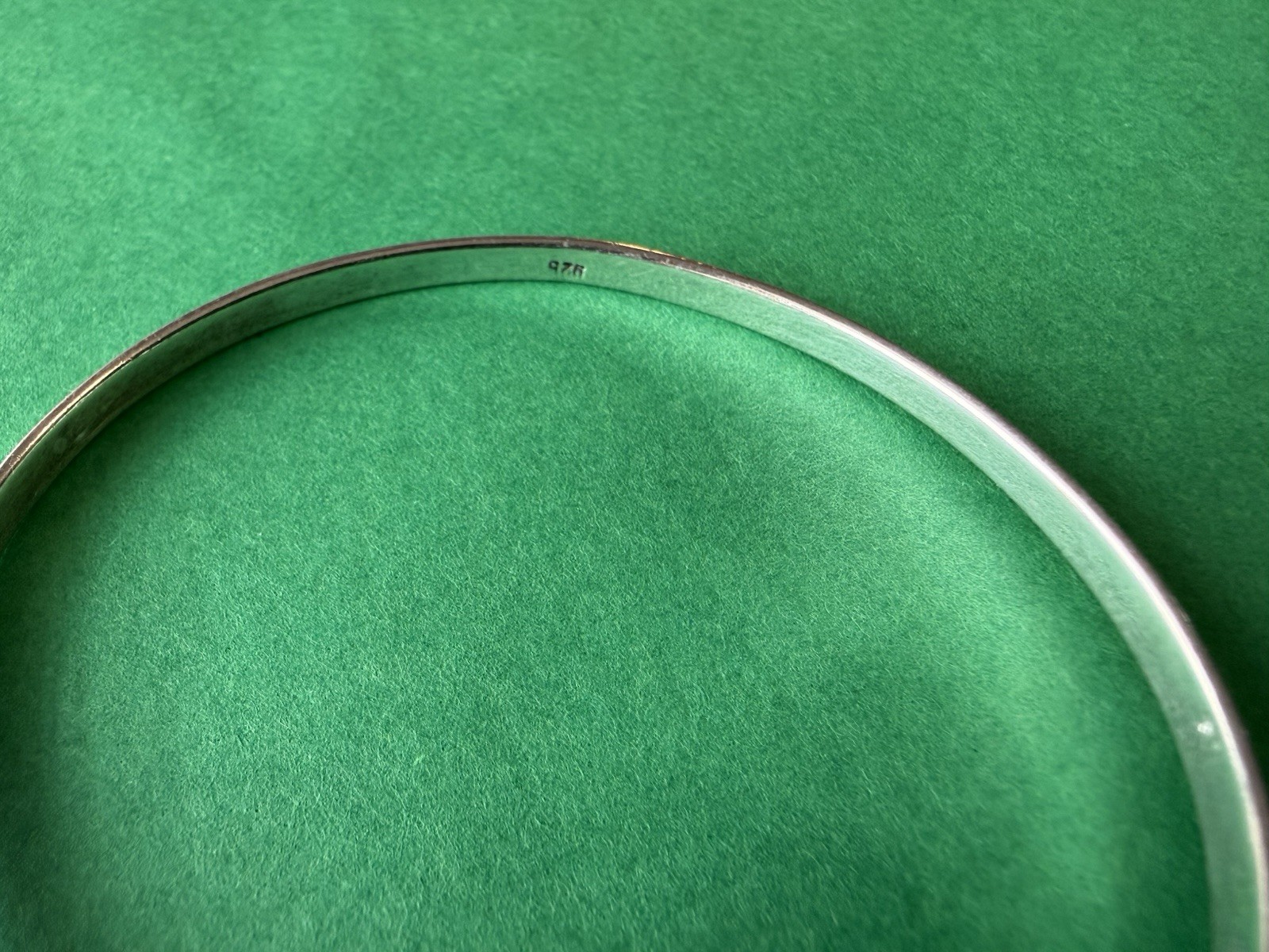 7” 925 Sterling Silver Hook and Eye Bangle Bracelet Cape Cod Style Loop Cuff 9g