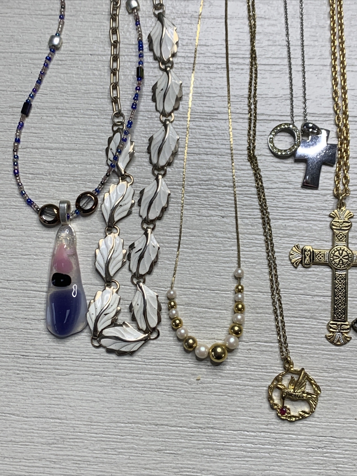 Vintage Quality Pendant Necklace Jewelry Lot Of 17 Variety Some Signed LB946