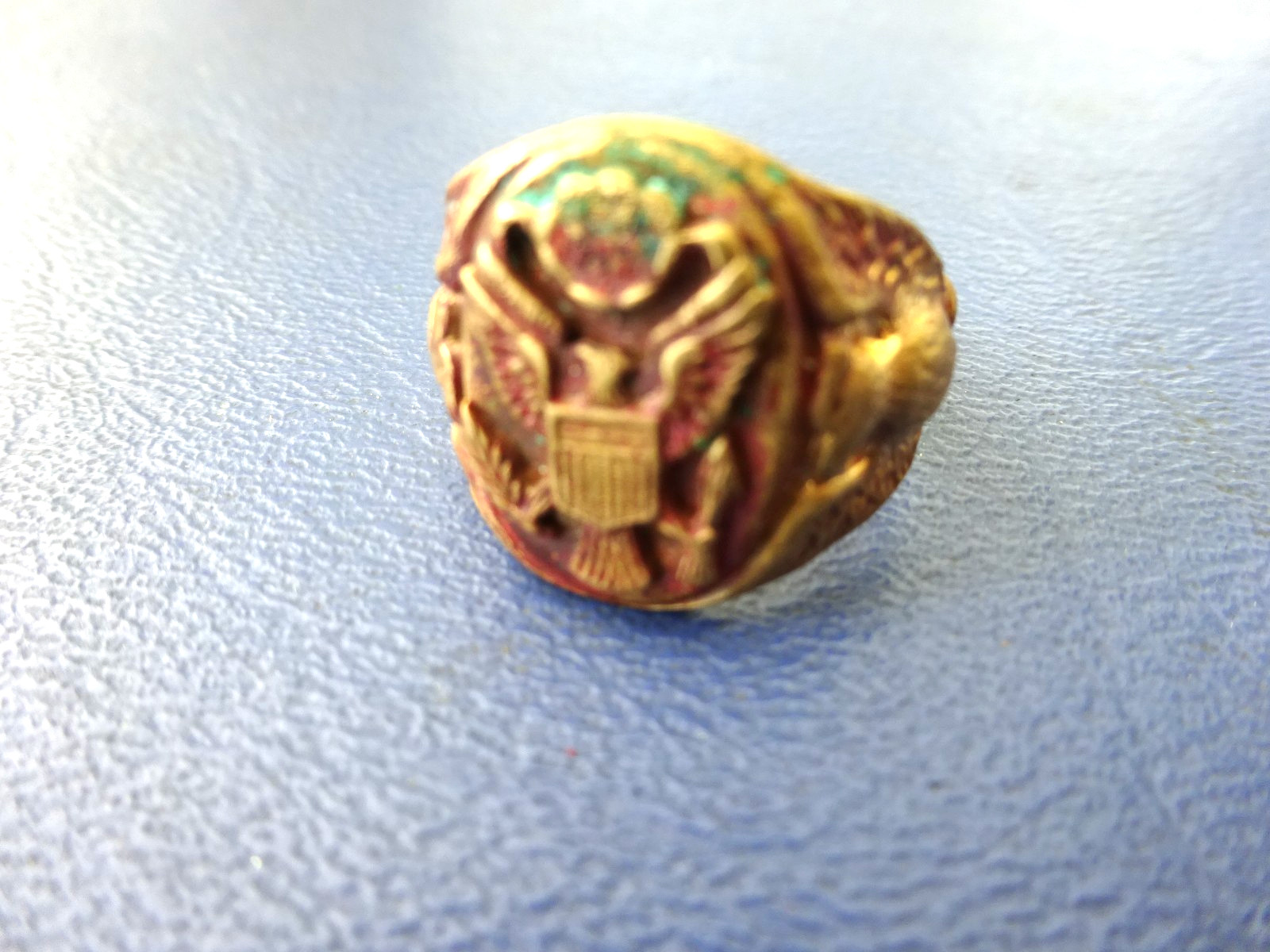 Vintage Copper Military Ring