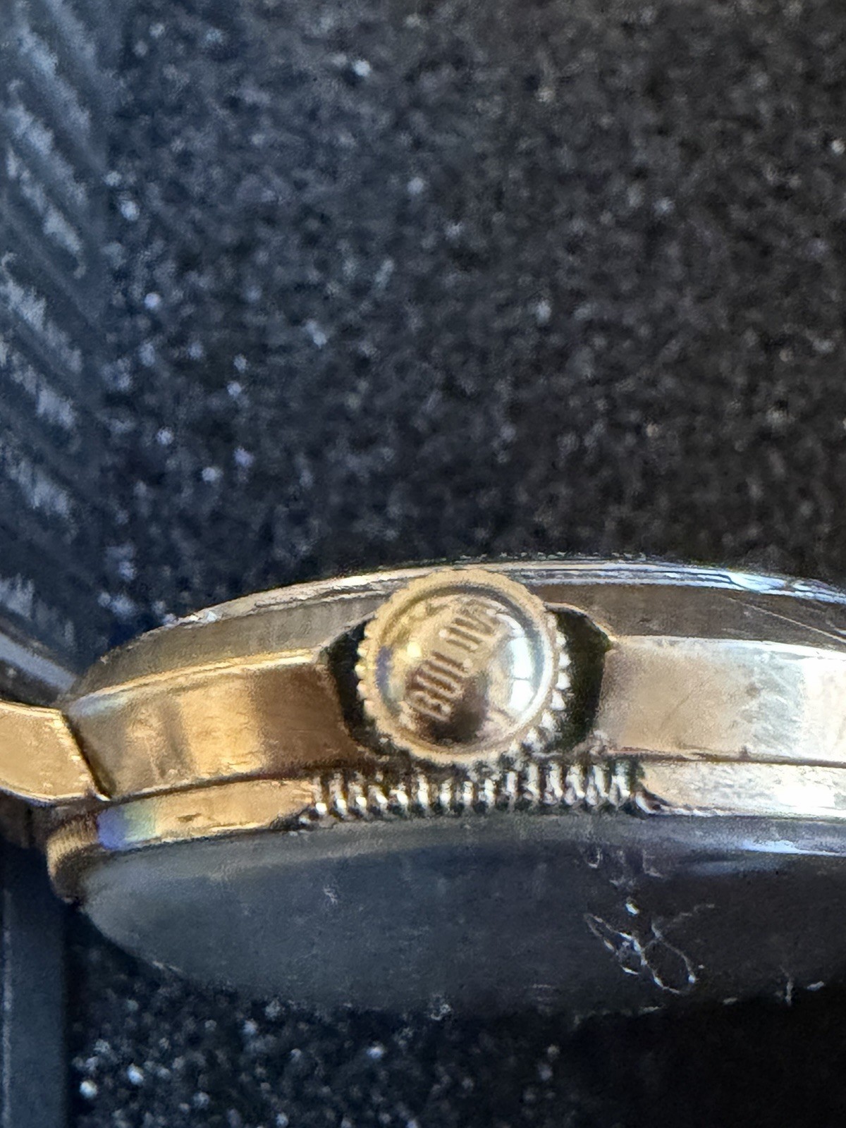 Men’s Bulova 10K Rolled Gold Bezel Watch 1950’s 10K Rolled Gold Watch Band Runs