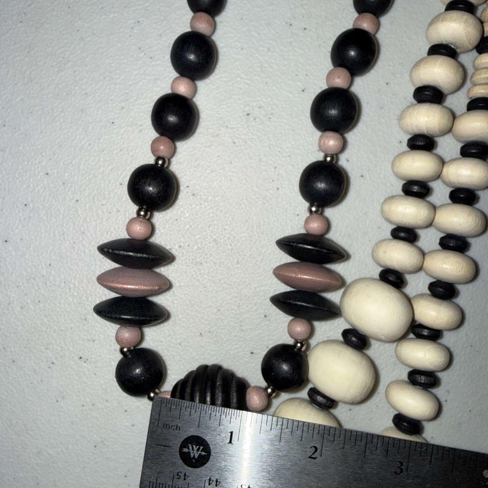 Vintage Lot Of 8 Big And Med. Beaded Necklaces Artsy Jewelry