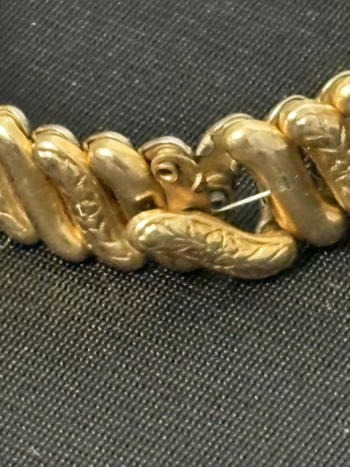 Vintage American Queen Sweetheart Bracelet Etched Gold Filled NEED REPAIR
