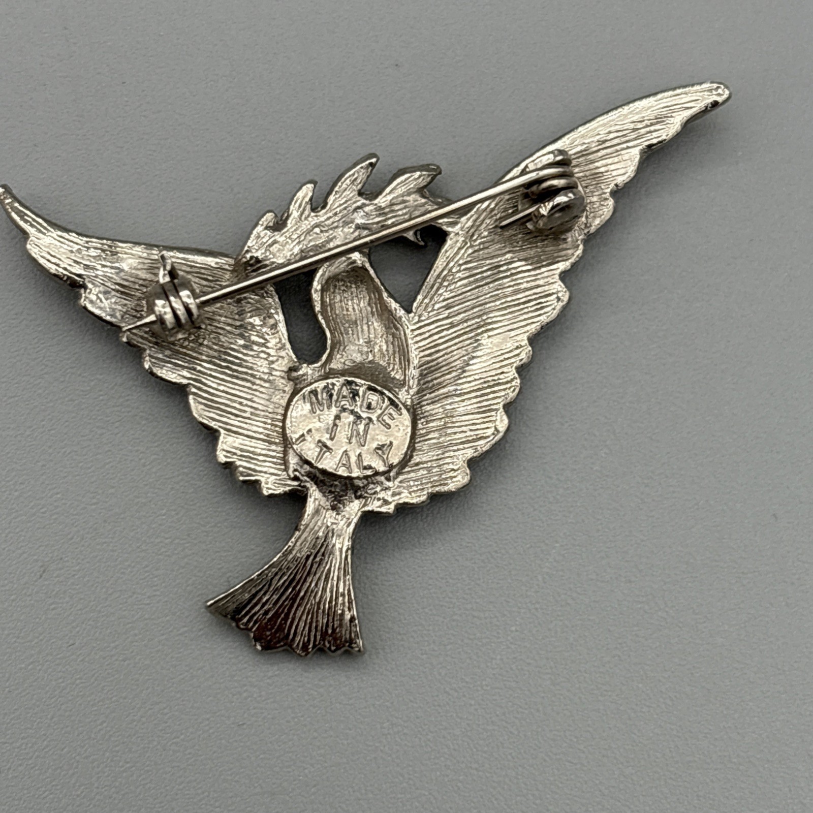 Vintage Brooches Lot of 4 Birds Dove Parrot Peacock Animals Italy READ