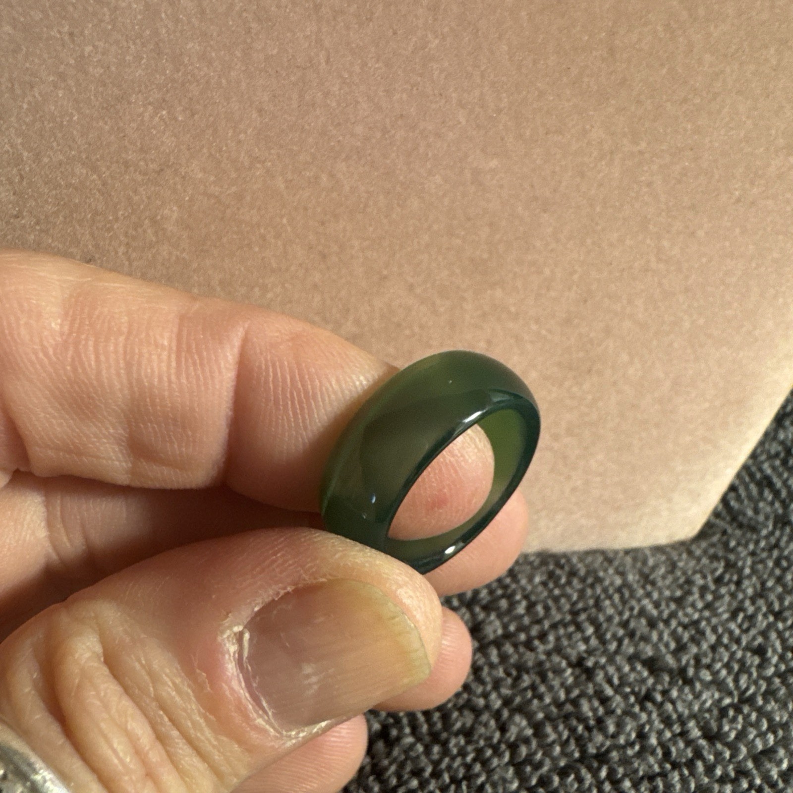 Jadite 7 3/4 Ring Vintage Jewelry Ring