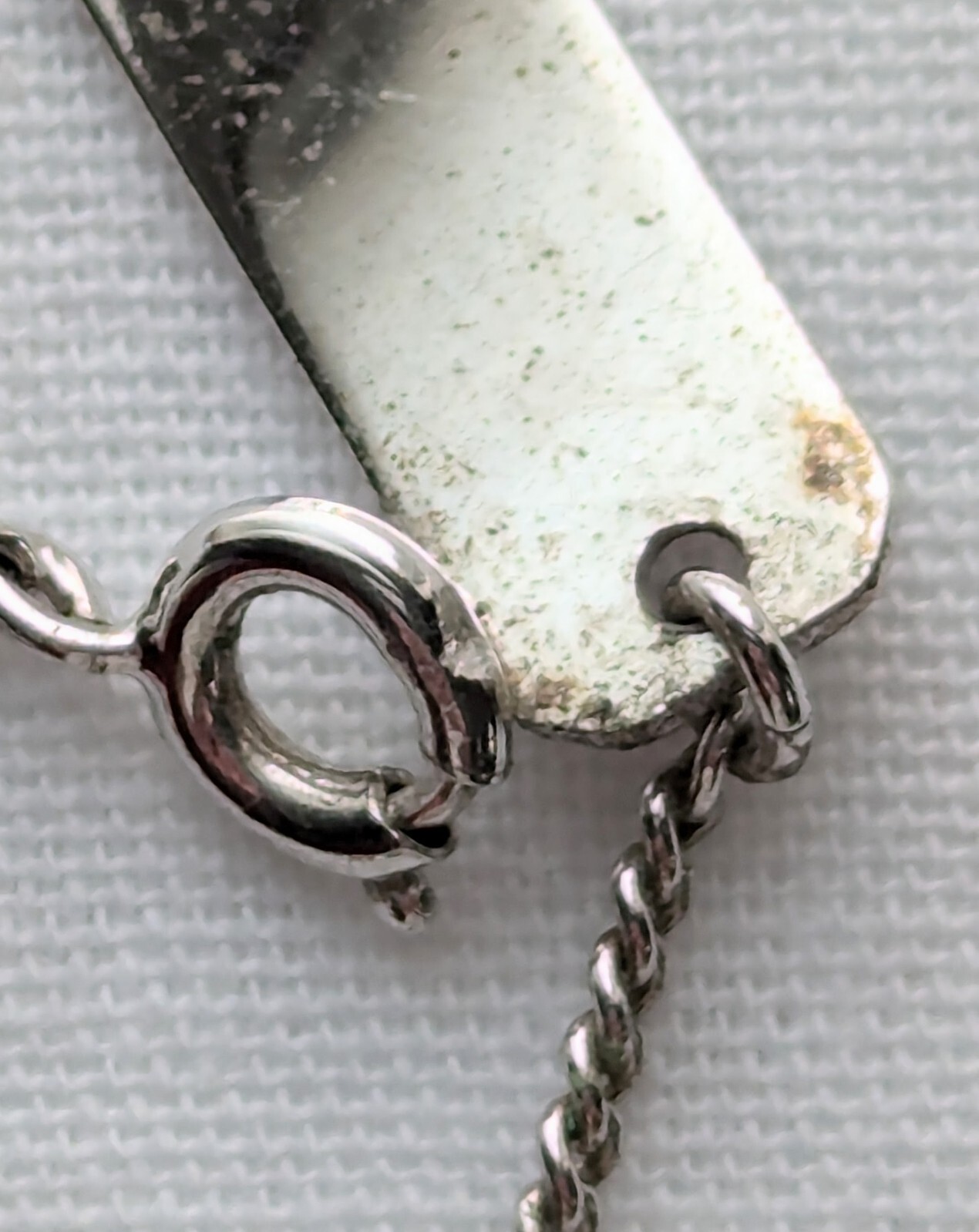 ID Identity Bracelet 925 Sterling B.A.P. Silver Dainty Vintage Jewelry 9″