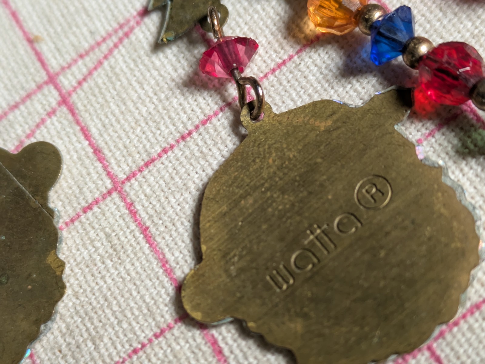 Vtg 80s (2) Watta KCFA Laundry Christmas Santa Earrings Lunch At The Ritz -like