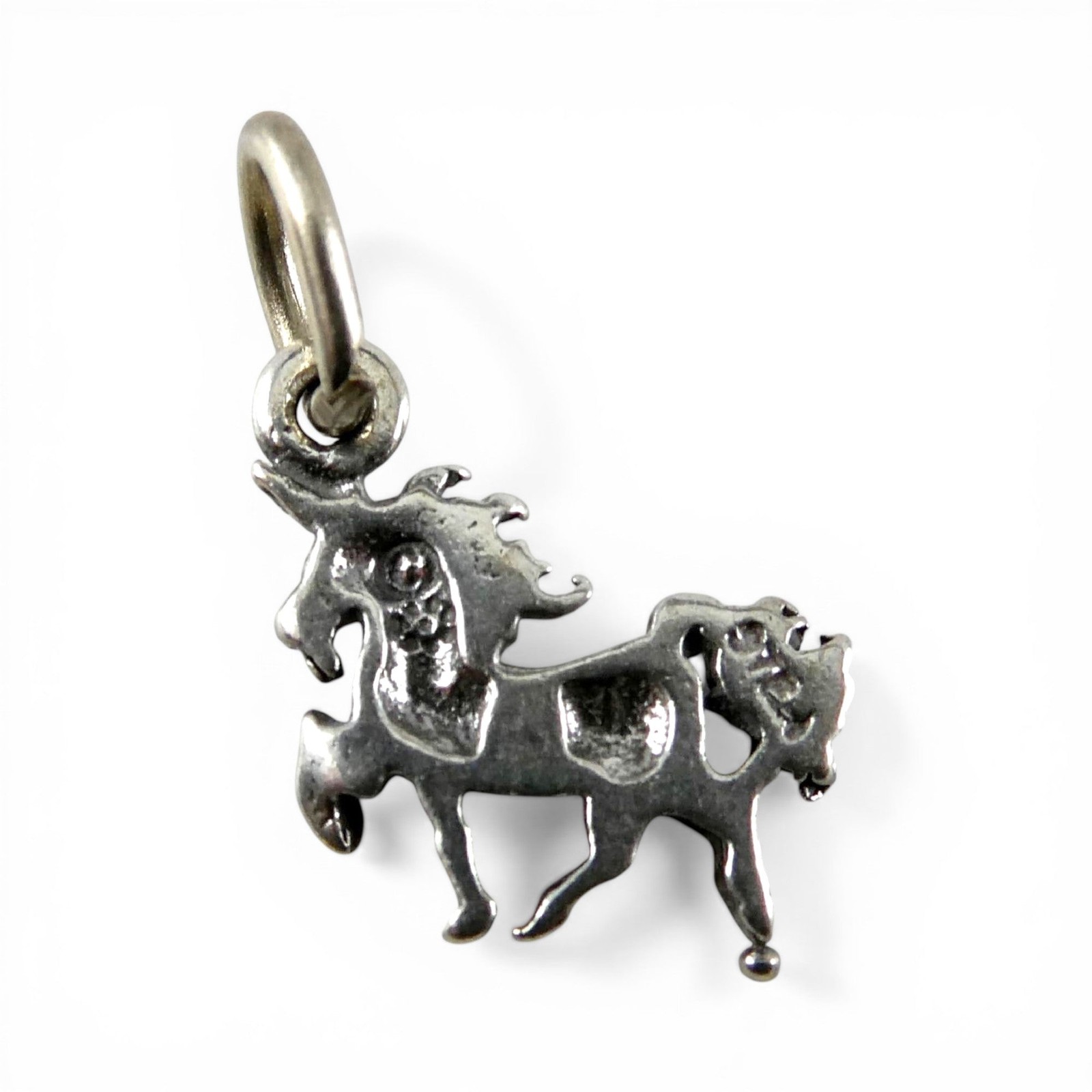 TINY Sterling Silver Unicorn Charm SMALL Miniature FINDING Bracelet CRAFT