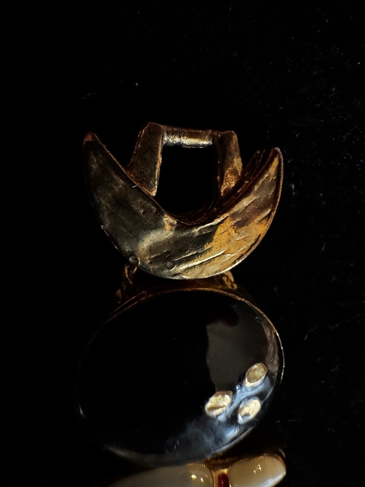 Gold Tone Bowling Ball Bowling Pins Vintage Slide Bracelet 6.5” League