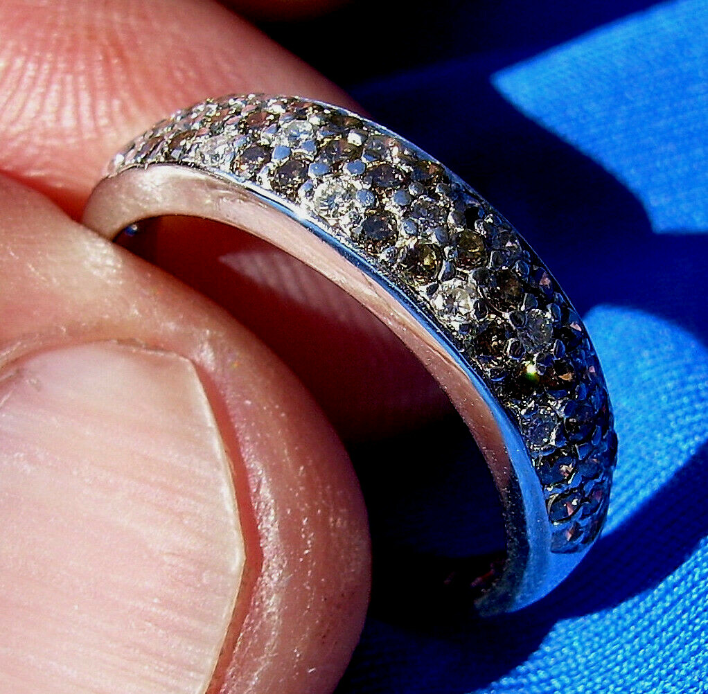 ORIGINAL Le Vian EARTH MINED DIAMOND 14K GOLD Wedding Band Anniversary Ring S 9