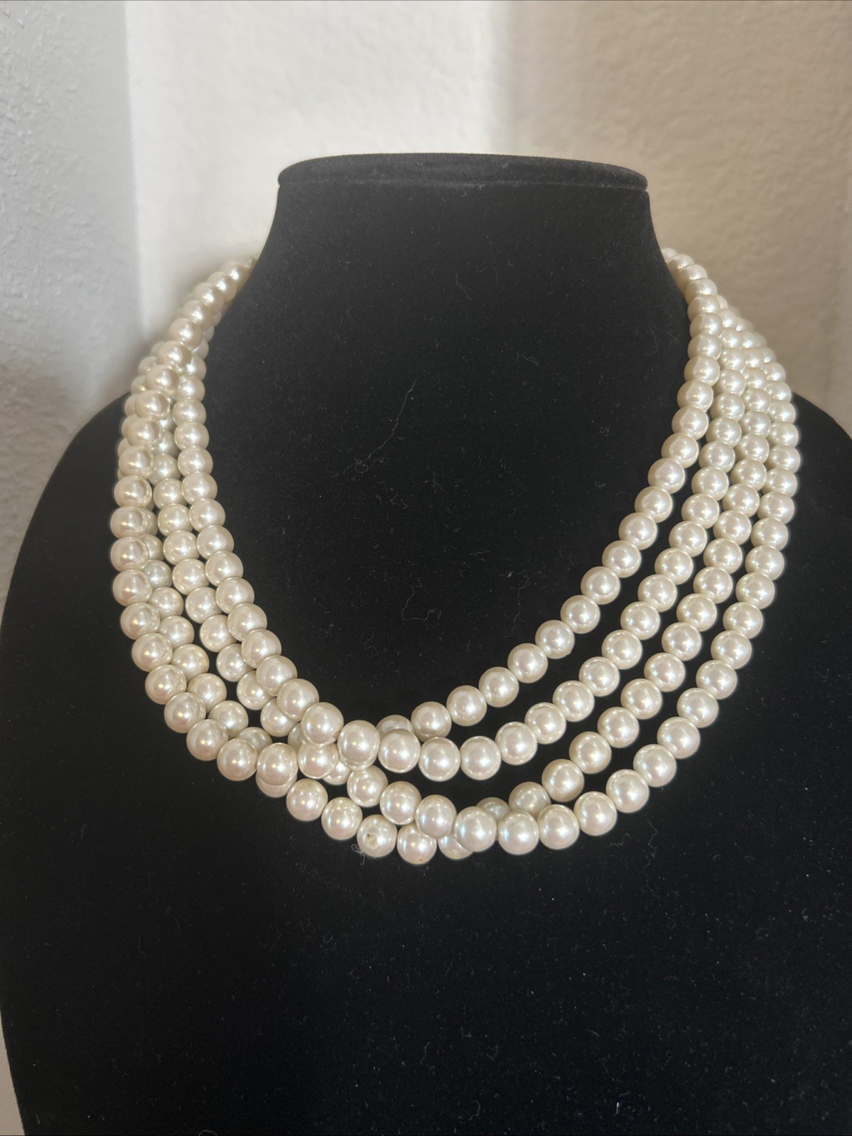 Necklaces TWO 18” Quality Faux Glass Pearl Beads. Very Good Color. Just Classic