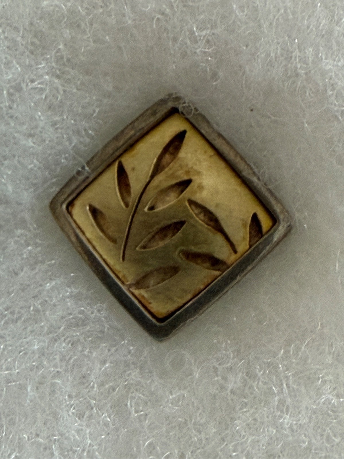 Vintage RM Studios Sterling Gold Artisan Earrings