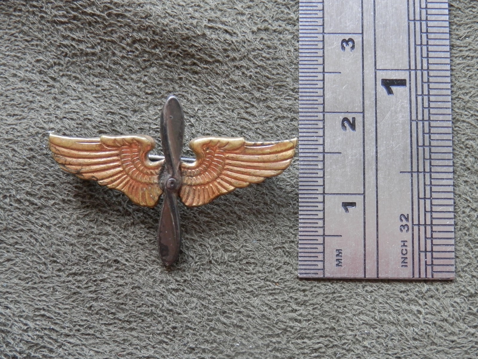 WW II U.S. Army Aviation Cadet Sweetheart Vtg Sterling Silver Lapel Pin Badge