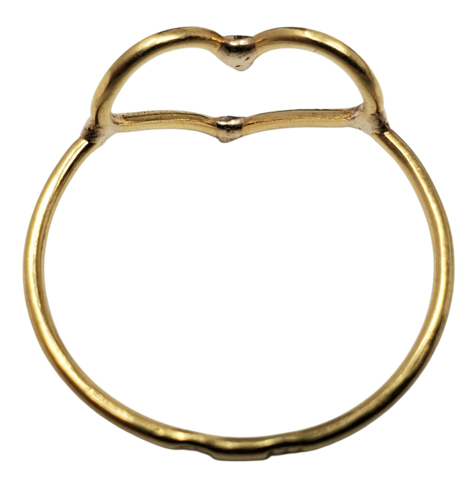 VINTAGE 14K SIGNED HEART RING 7.75