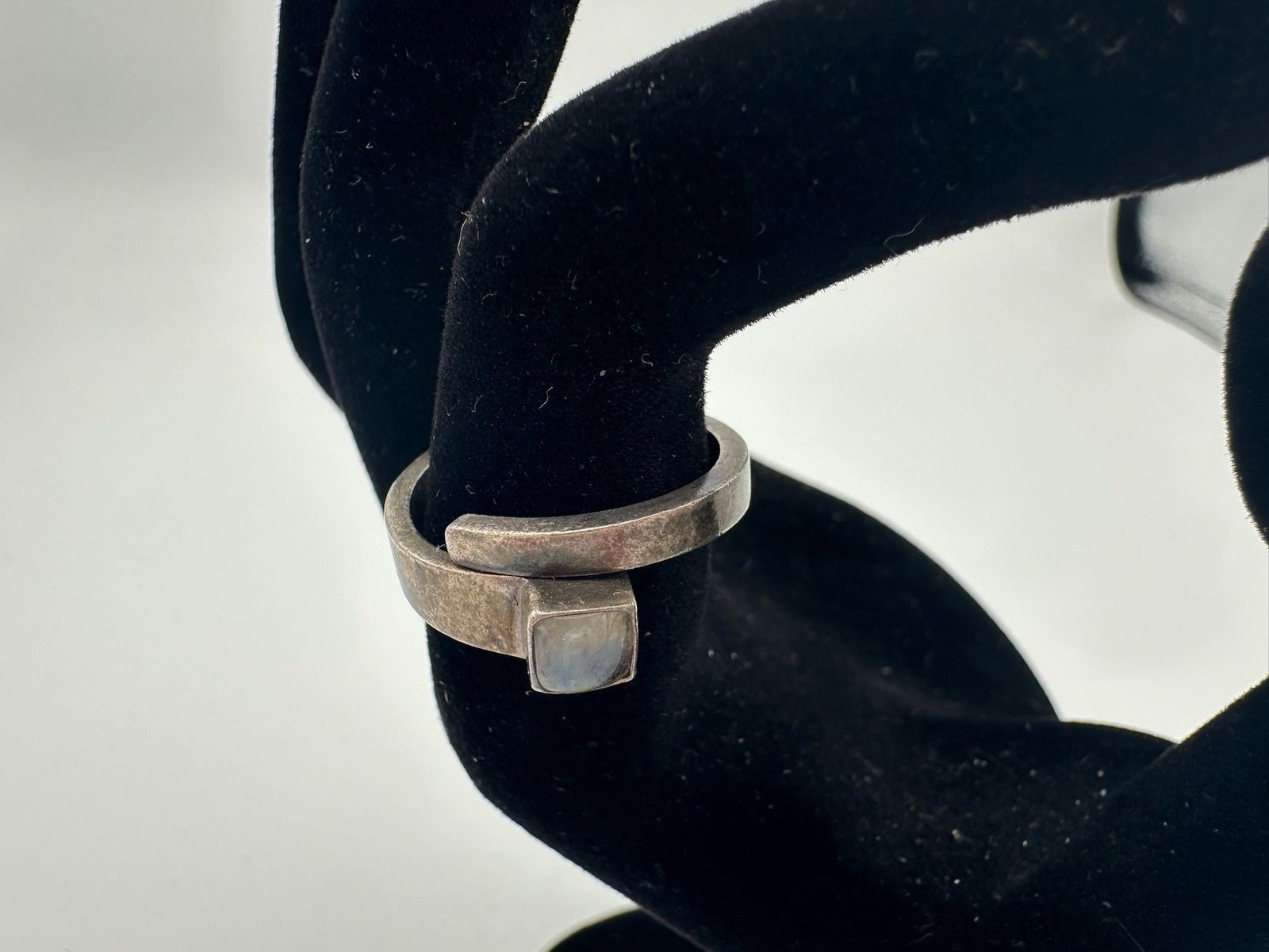 4.65g Vintage Sterling Silver 925 Adjustable Square Ring Size 7 M