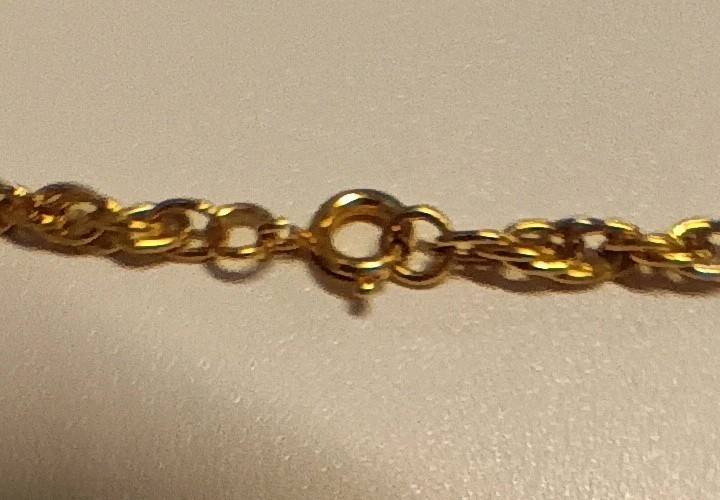 Vintage Victorian Styled Sweetheart Heart Pendant Gold Tone 24″