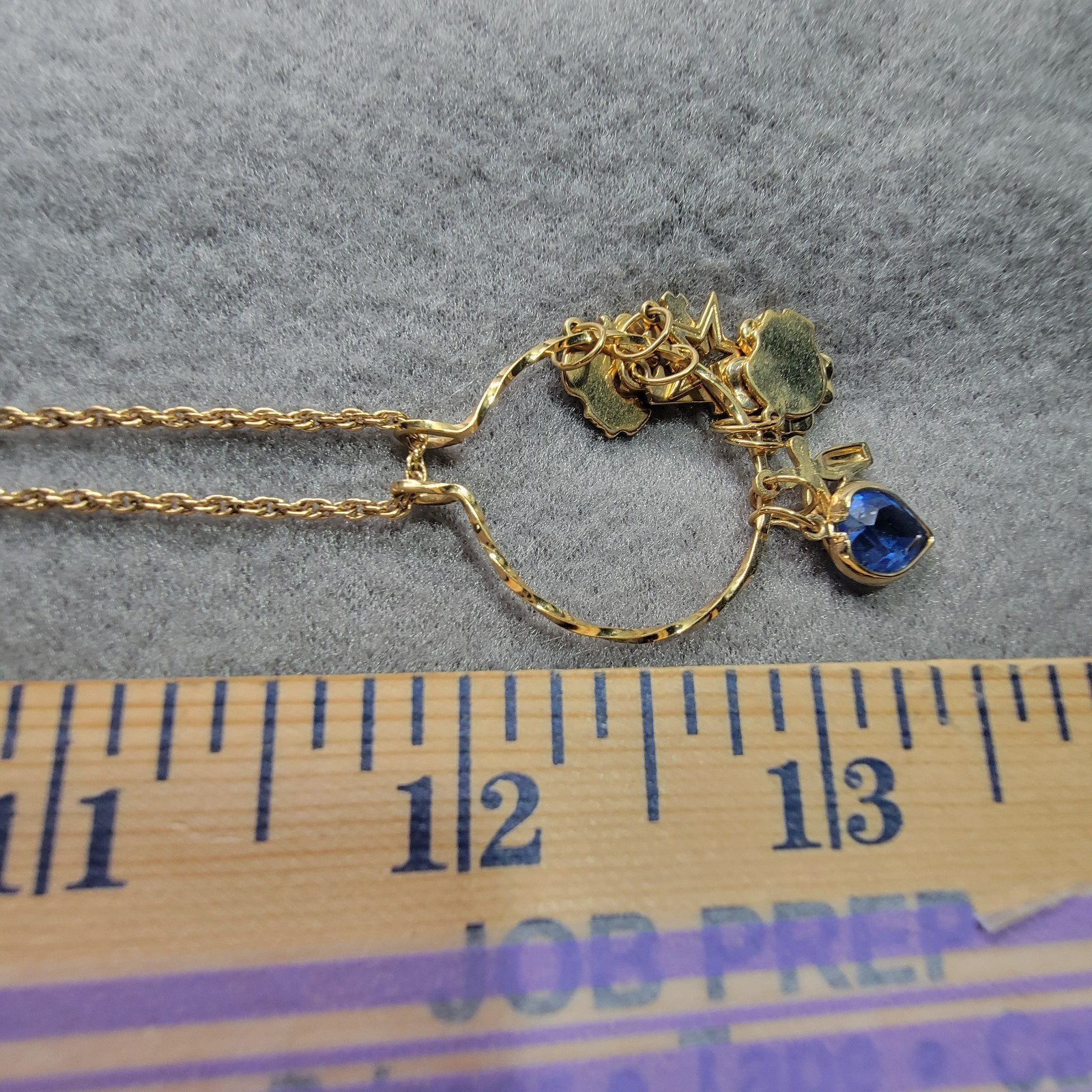 Vintage Charm Hoop Necklace