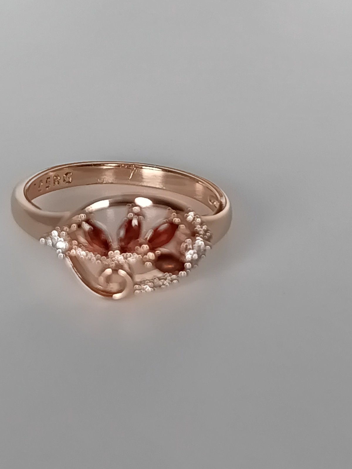 Vintage 1990 14 Ct Rolled Gold Tourmaline Ring Size UK P US 7.5-HALLMARKED 585