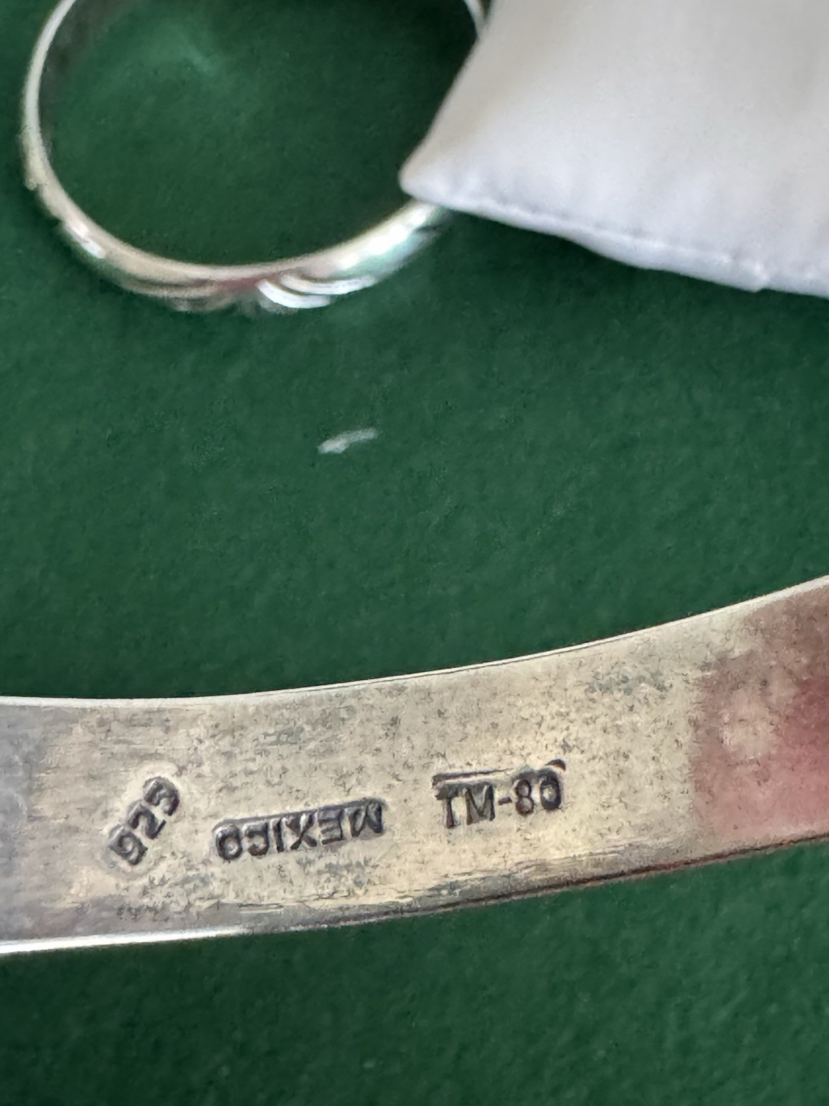 3-Vtg Taxco Silver 925 Stackable Bangle Bracelets Tr-102, TM-80, TM-80, 66 Gr