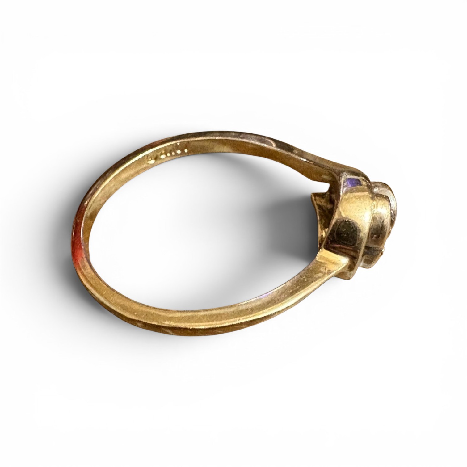Antique Solid 10k Gold Ring leave
