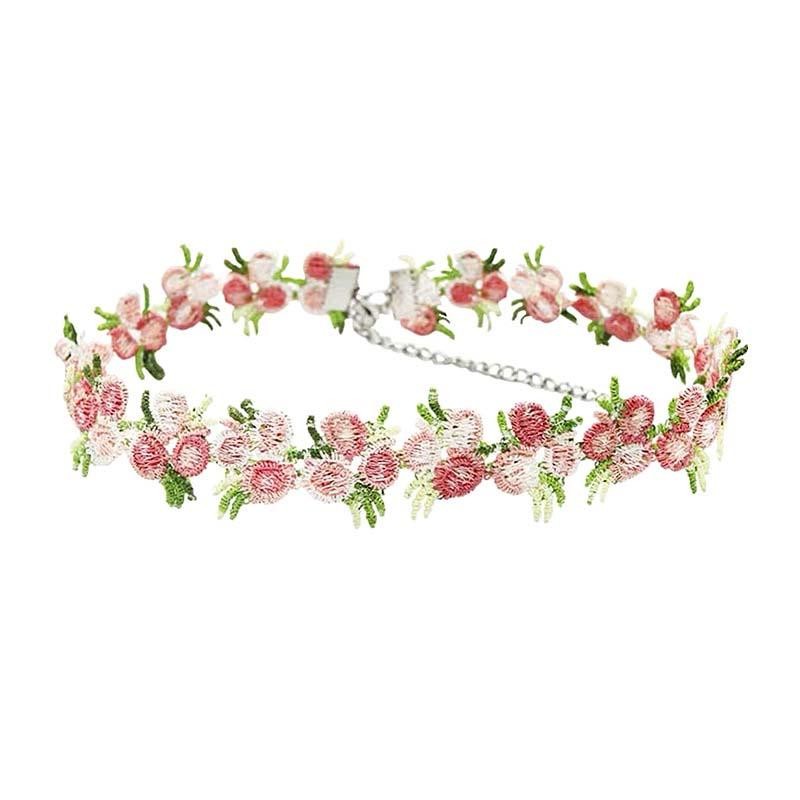 Korean Sweet Flower Lace Choker Necklace – Vintage Clavicle Wedding Jewelry Gift
