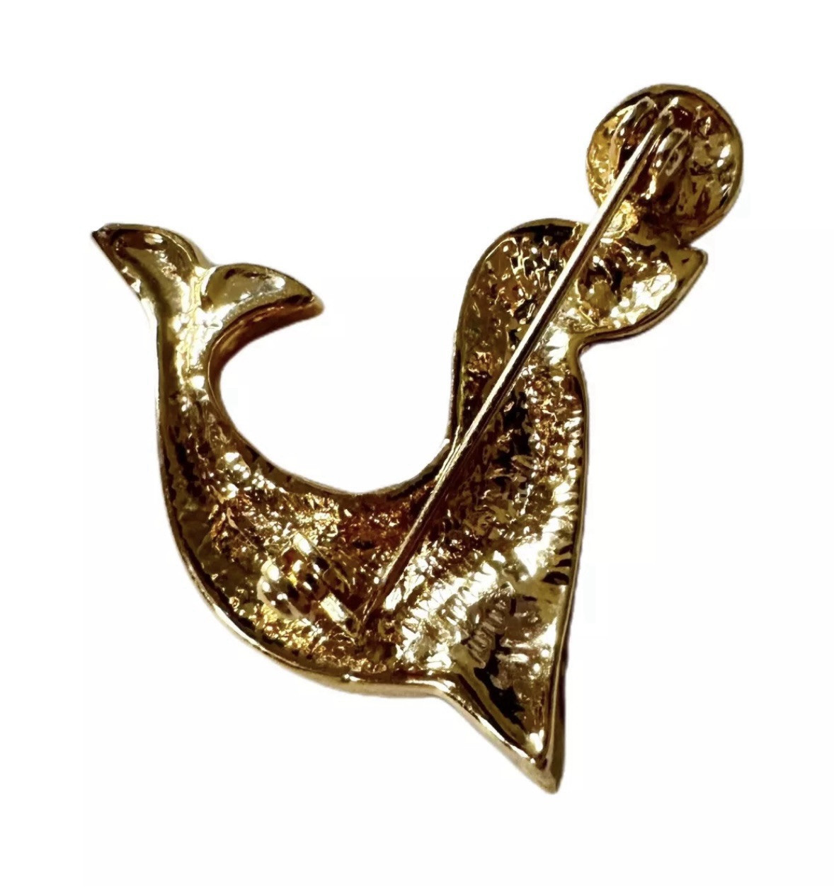 Rhinestone Seal Vintage Shimmery Pin Brooch Costume Jewelry Fashion Accessories