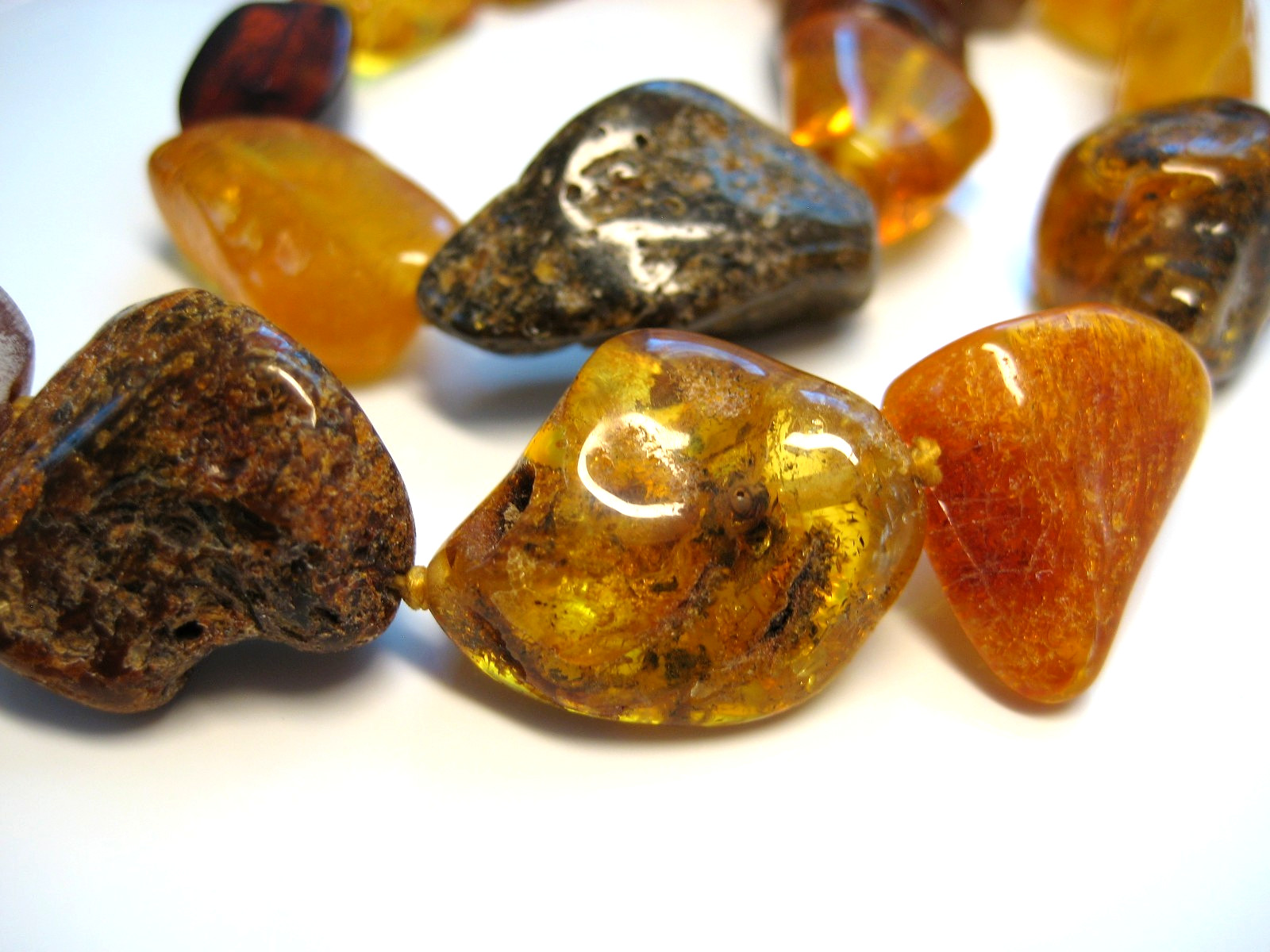 Genuine Massive Amber Beautiful Baltic Amber Necklace 25 inches 42-45 gr. !!!