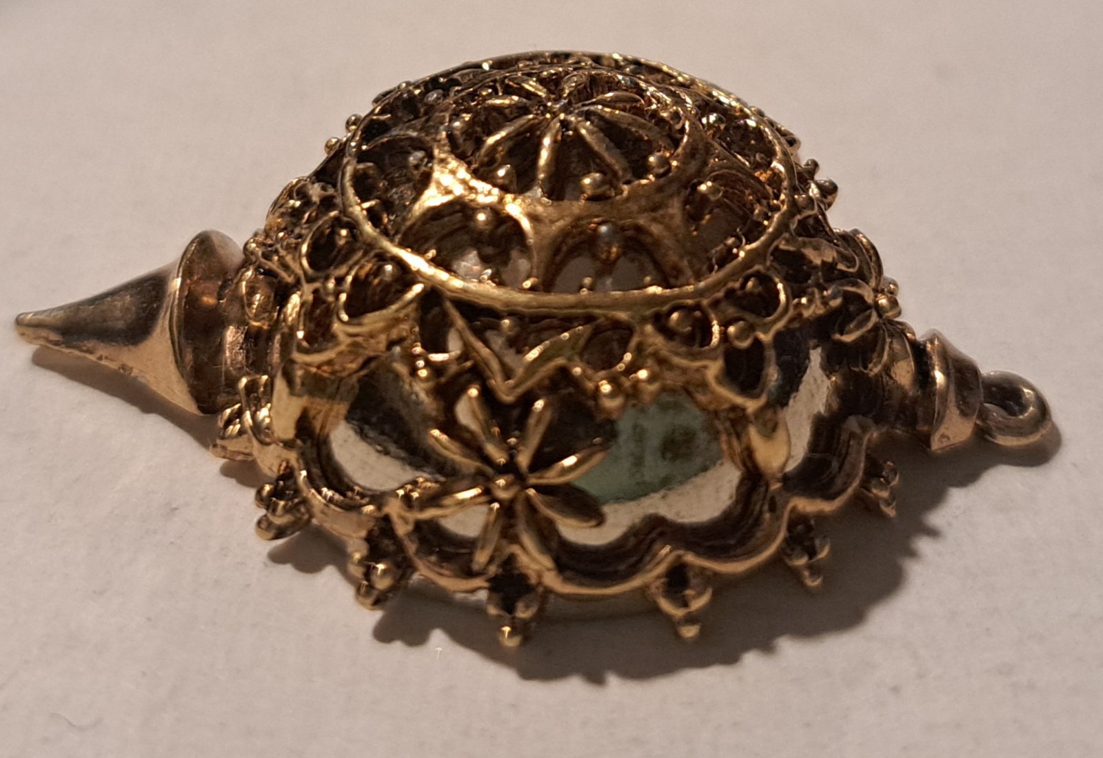 Arthur Pepper Vintage Christmas Ornament Pendant (See Description) Gold Tone
