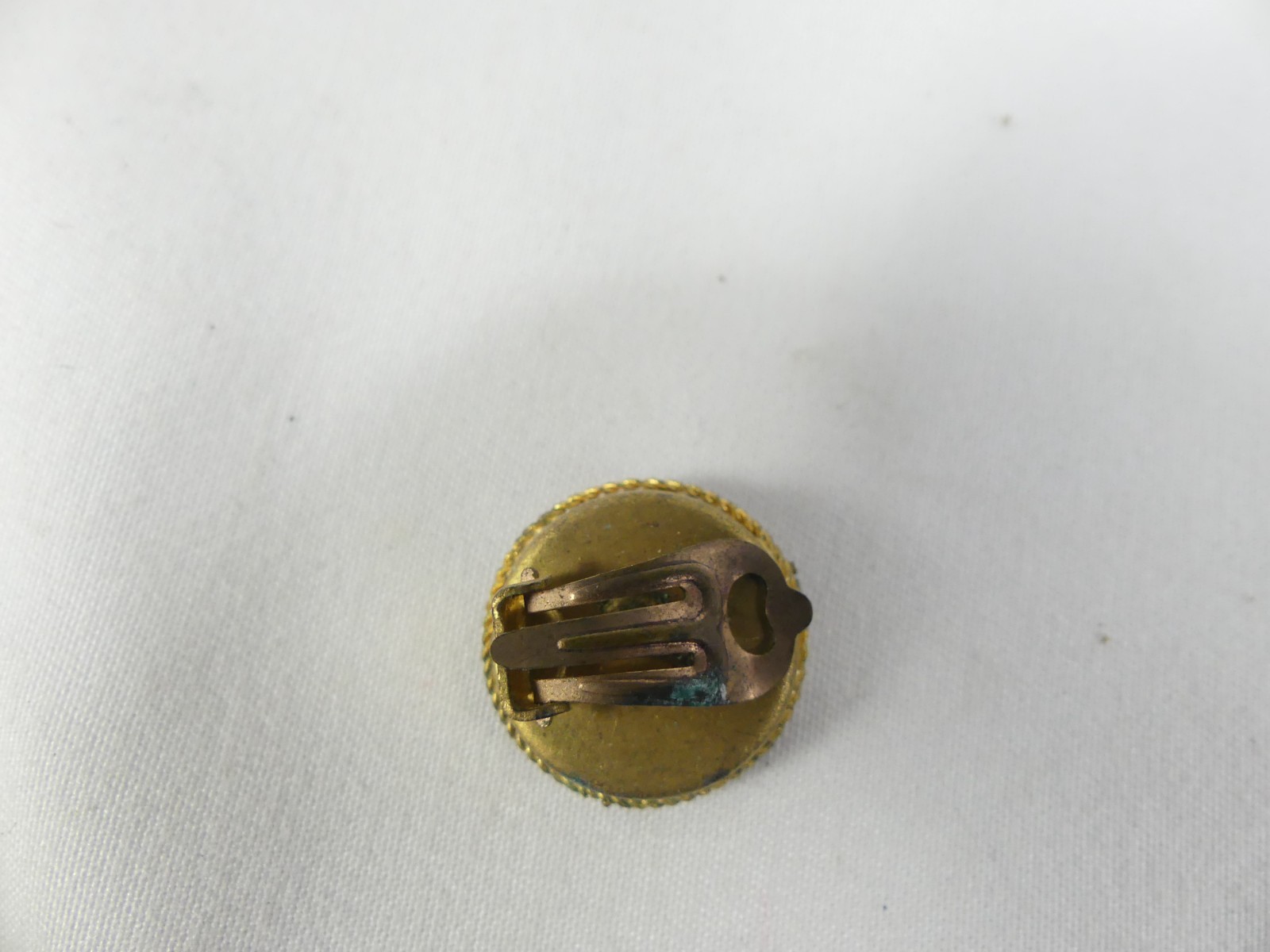 2 Pair Vintage Micro Mosaic Tile Made in Italy Clip on Earrings