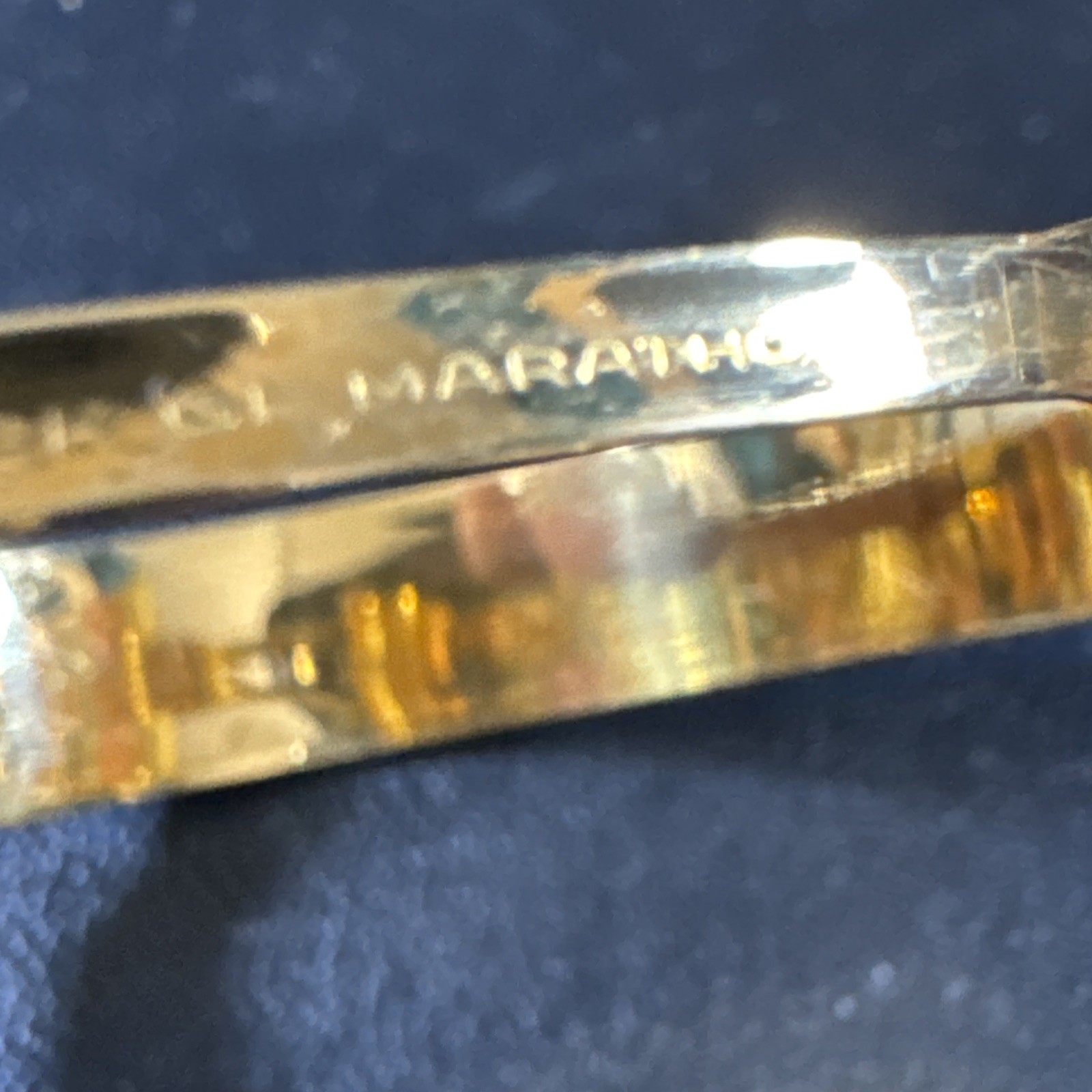 Vintage Marathon 12K Gold Filled Hinged Bangle Bracelet – 20 GRAMS