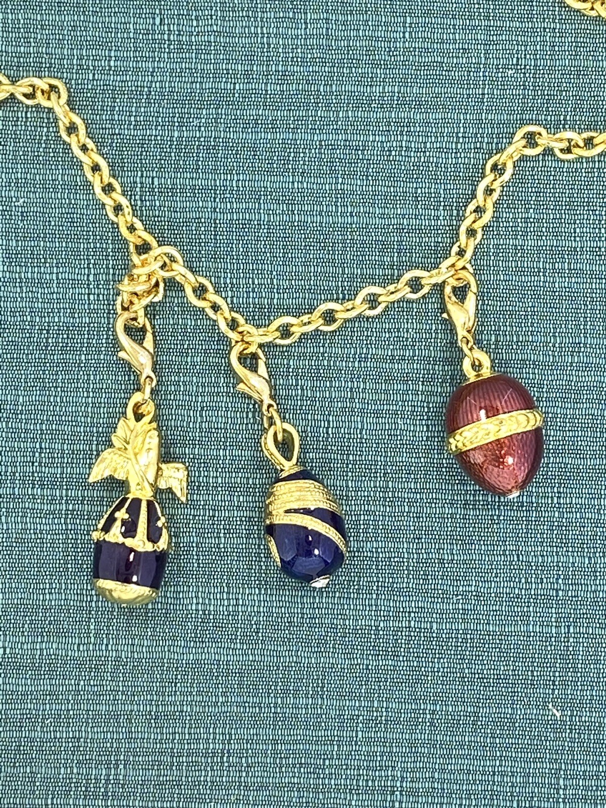 I Am Edgar Berebi Thé 3 Wishes Charm Necklace Just Found 1998 Vintage Jewelry
