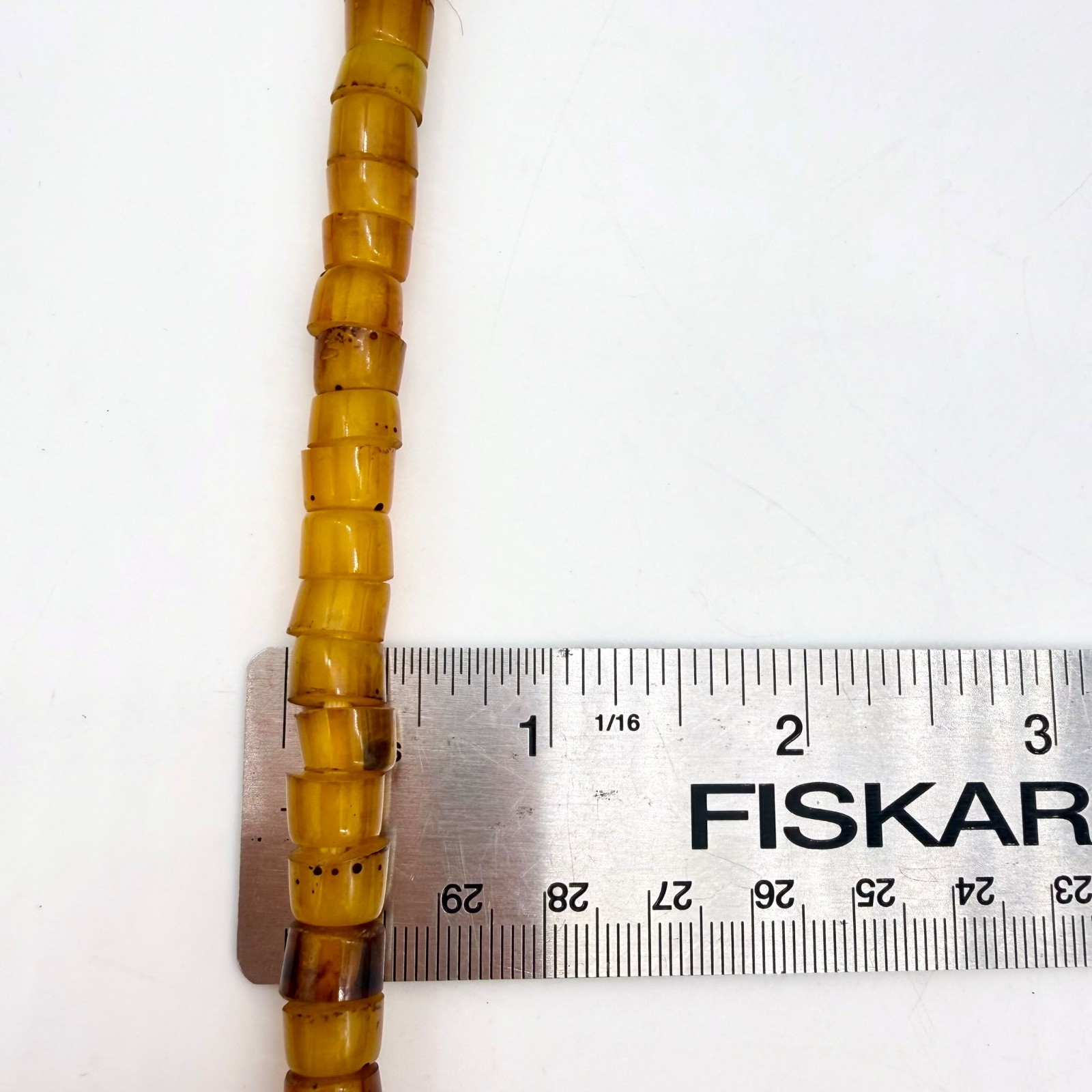 Vintage Tibetan Butterscotch Amber Resin Necklace 46g Egg Yolk Sherpa Trade Bead