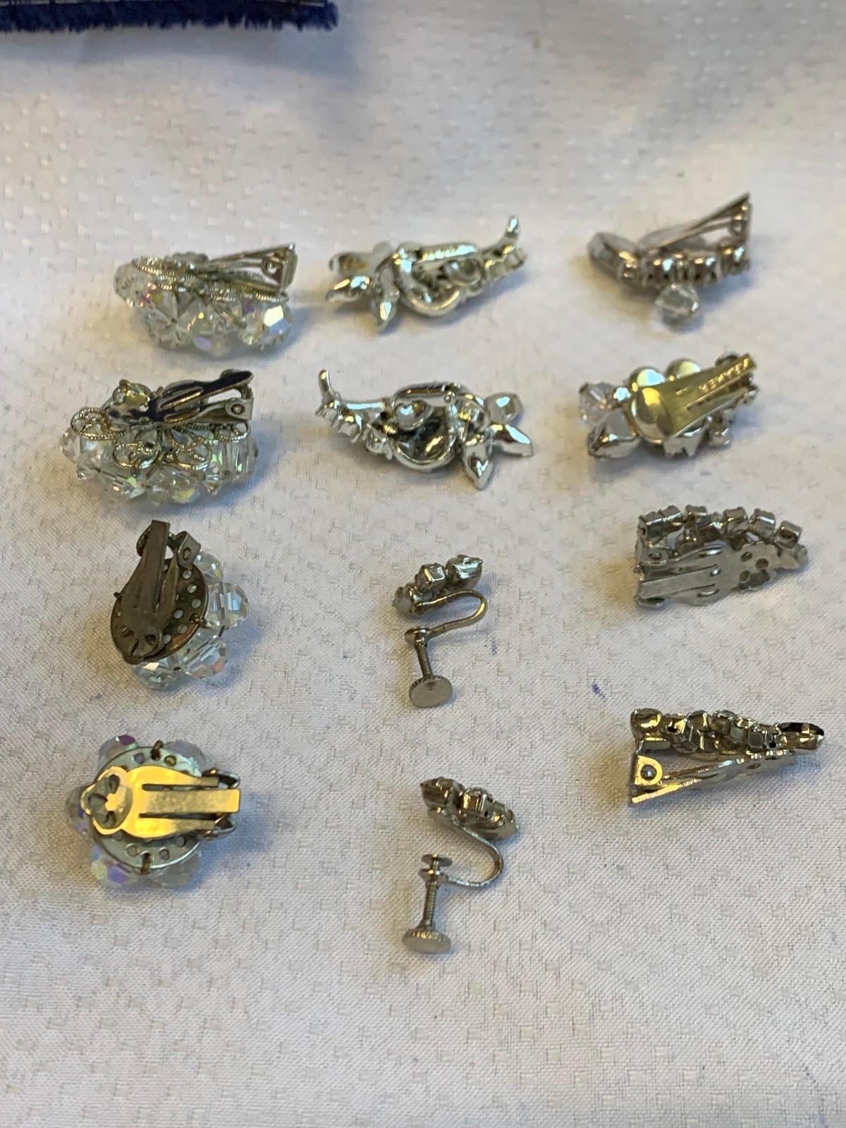 Vtg Costume Jewelry Lot Taylor Made Kramer Elco Coro Aurora Borealis Rhinestone