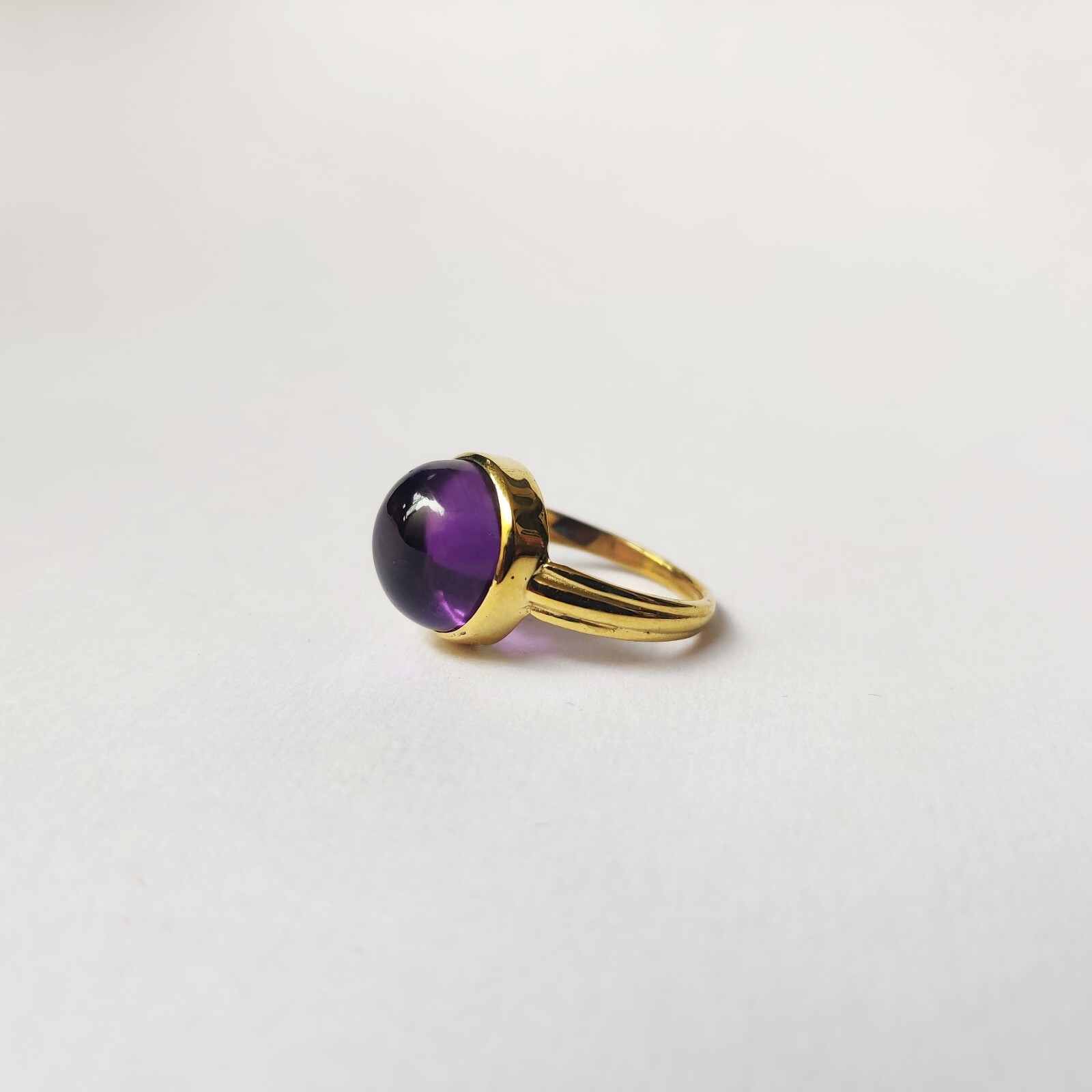 925 Starling Silver Created Amethyst Ring Size 7 Handmade Art And Deco Victorian