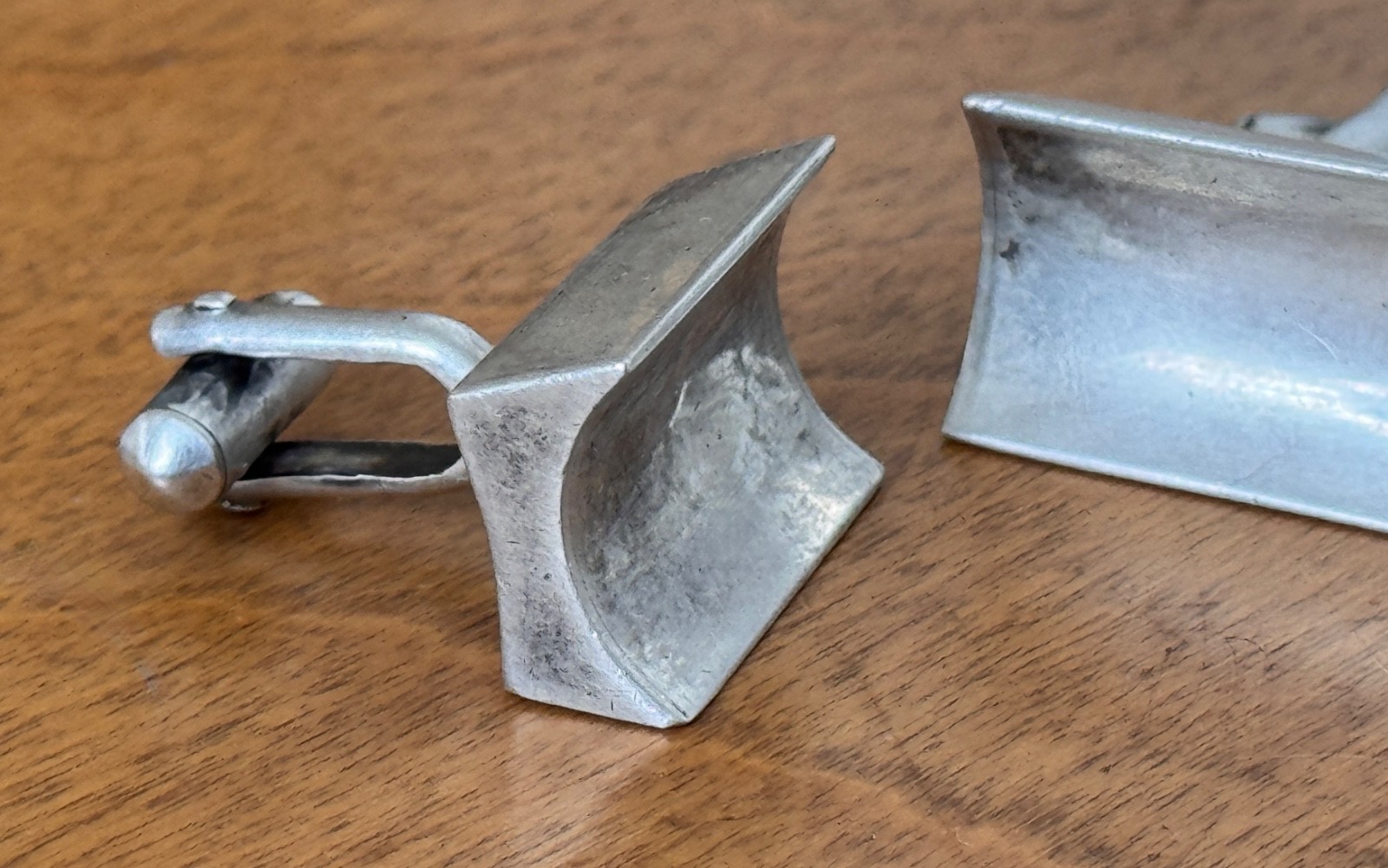 Antonio Pineda Taxco Mexican Modernist Sterling Silver 925 cufflinks Vtg Rare