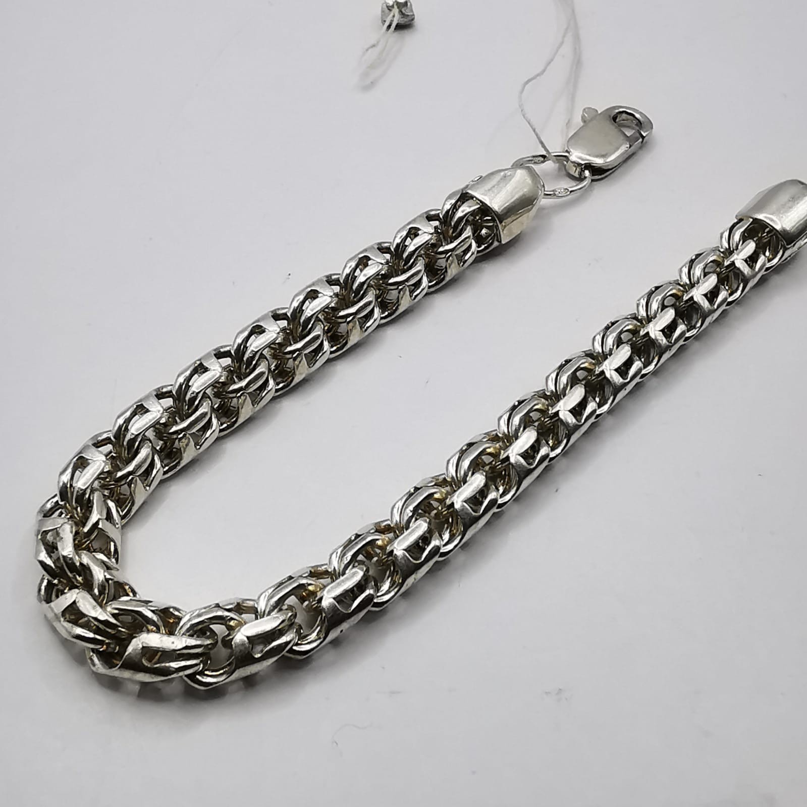 Vintage Fine Unique Bracelet Cable Link Chain Solid 925 Silver Sterling Men Gift
