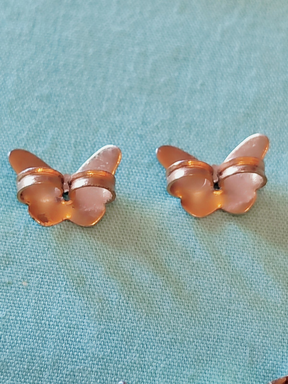 Vtg Bumblebee Hornet Earrings Gold Tone Butterfly Backs Unknown Maker