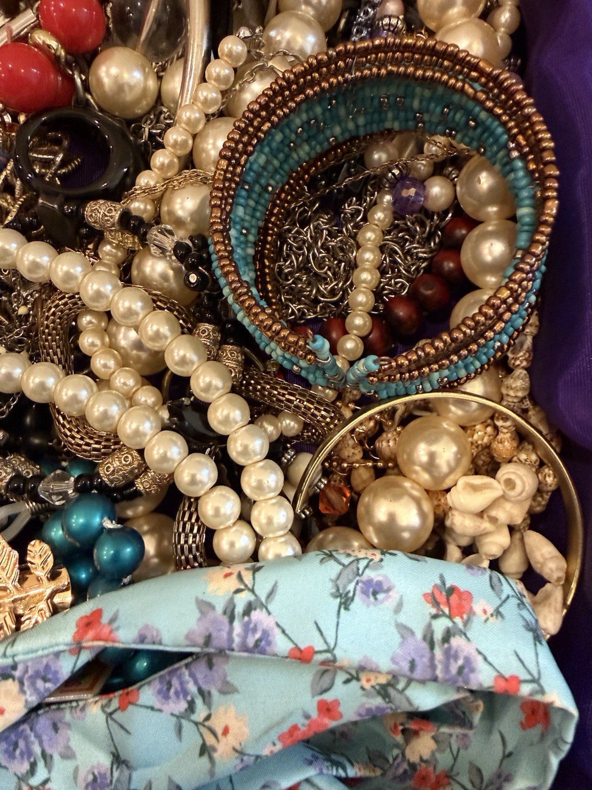 Vintage To Now Unsearched Untested Jewelry Lot X, 5 lb. 8 oz.