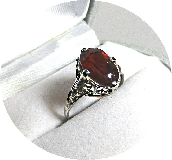 MADEIRA Topaz Ring – Natural Oval Cut – 14k Solid White & Yellow Gold