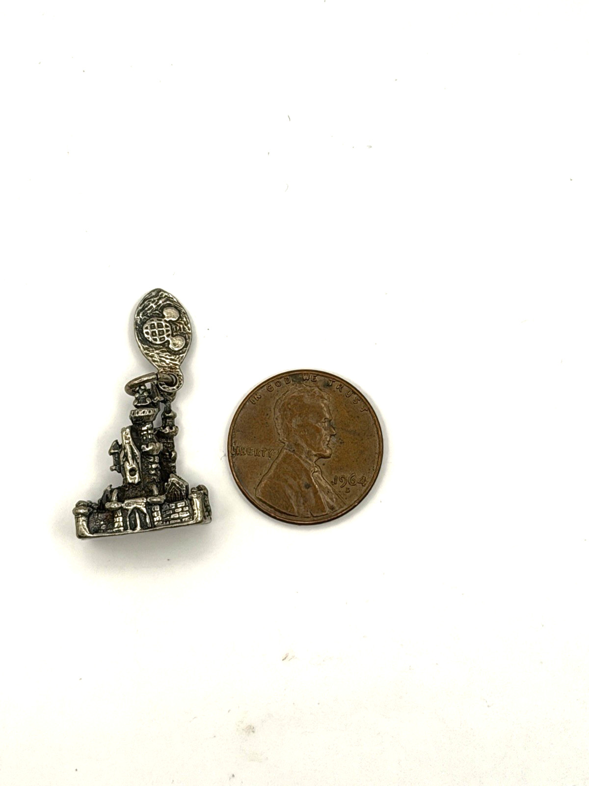 Vintage Disney Sterling Silver Cinderella’s Castle Charm 8.2 Grams