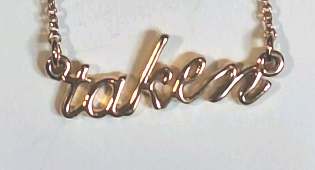 KATE SPADE NEW YORK ‘Say Yes’ “TAKEN” NECKLACE