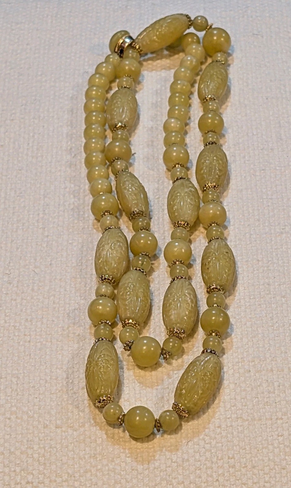 Vintage Bead Necklaces Marked Japan & Hong Kong, Lot Of 3