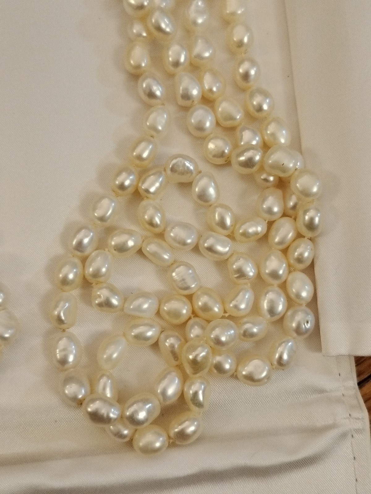 Baroque Freshwater Cultured Pearls 86 Inches Vintage