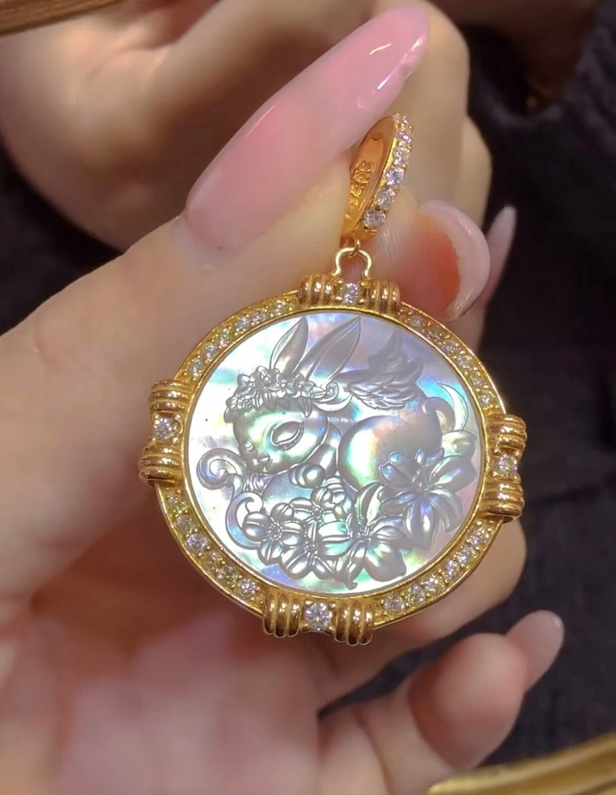 Antique style Cameo Pendant 925 Silver plated Vintage Necklace Estate Jewelry221