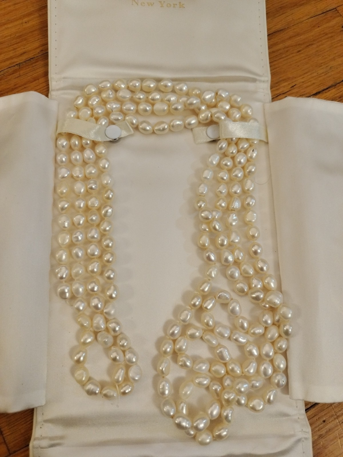 Baroque Freshwater Cultured Pearls 86 Inches Vintage